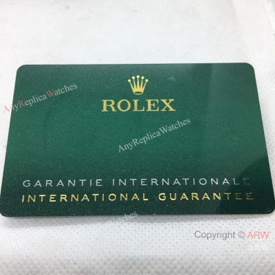 Original Rolex Green Warranty Card / NFC Card / Customizable